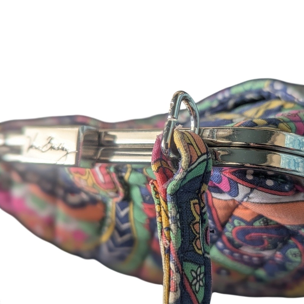 Vera Bradley Bali Gold Kisslock Frame Bag - Retired Vintage - Picture 6 of 8